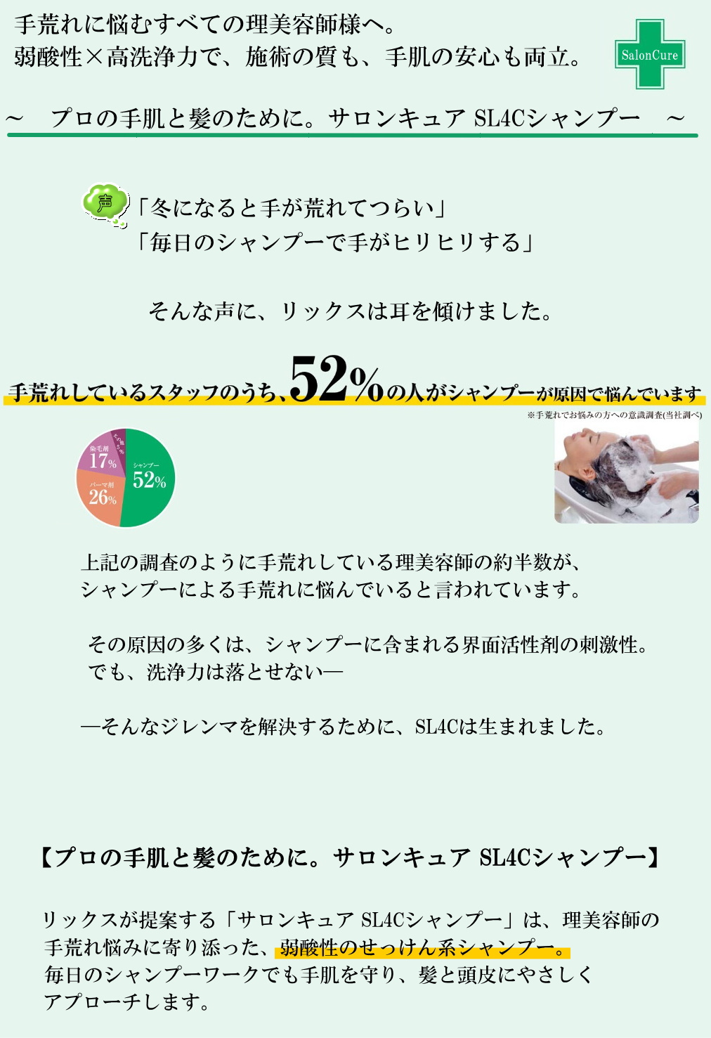 サロンキュア　ＳＬ４Ｃシャンプー